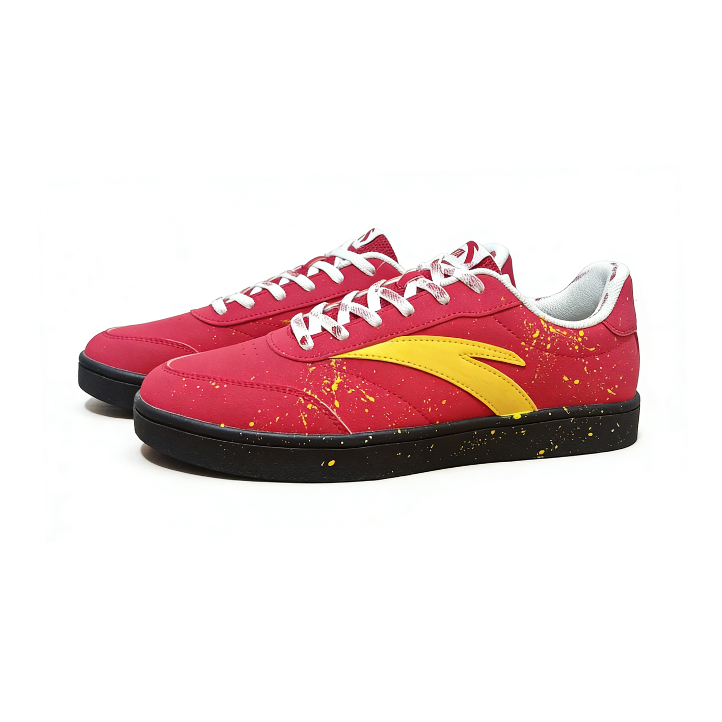 ANTA Термоактивные нескользящие низкие кроссовки для скейтбординга Unisex Gold Red — фото 4
