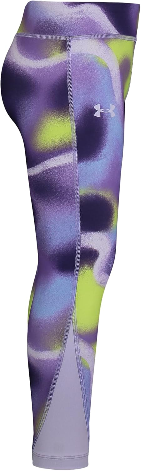 Under Armour Girls Yoga Pant, прочная эластичная ткань и эластичный пояс, Lavish Purple — фото 2