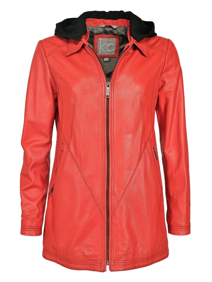 

Кожаная куртка JCC, цвет lava red