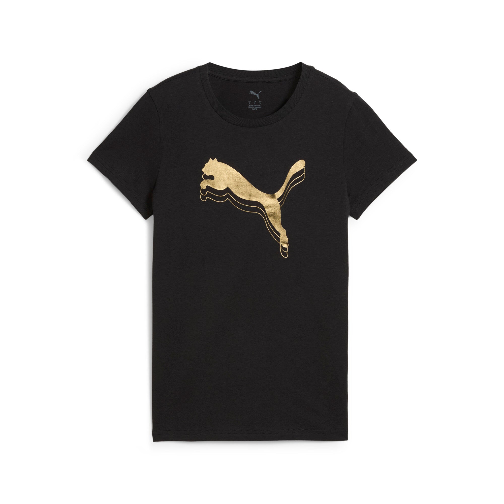 

Футболка PUMA Women's Essentials Metallic, цвет black/metallic gold