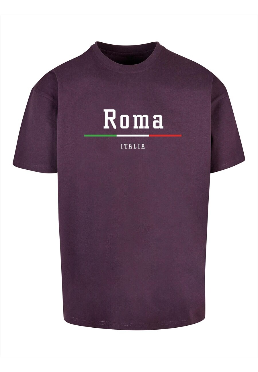 

Футболка Merchcode ROMA X, цвет Aubergine