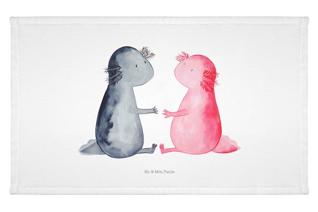 

Гостевое полотенце Mr. & Mrs. Panda Axolotl Love - белое - подарок, детское полотенце, влюбленность, юбилей, большая любовь, махровое, друг, гостевое полотенце, пара, спортивное полотенце, белый