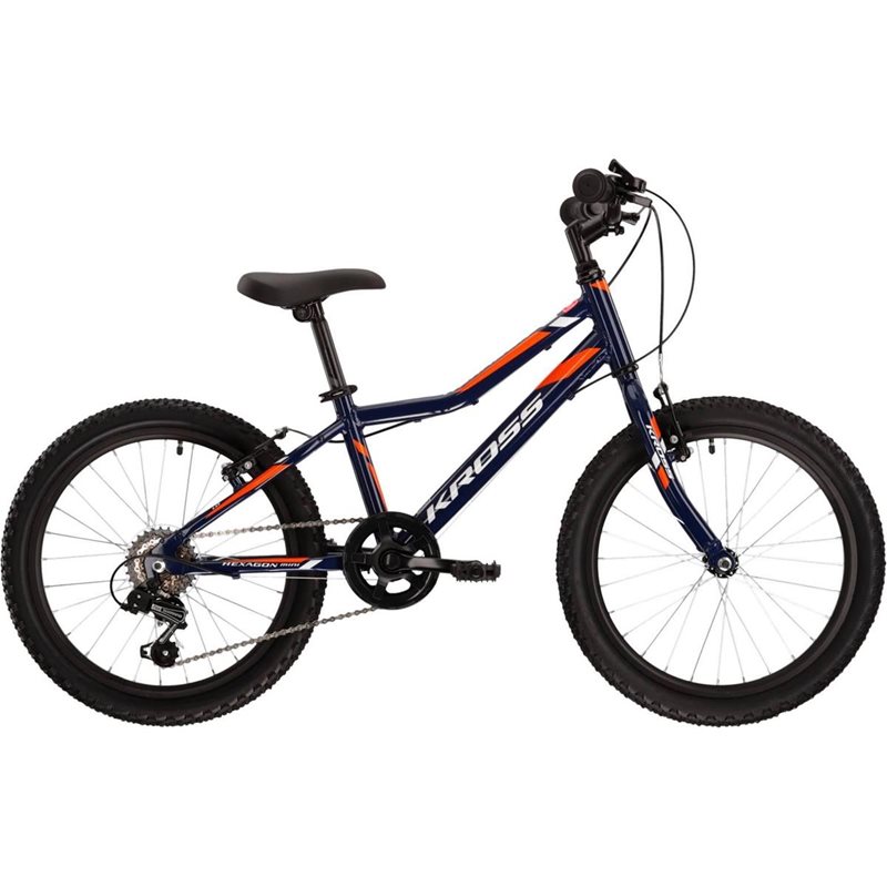 

Детский велосипед Kross Hexagon Mini 1.0 20", темно-синий/белый/оранжевый