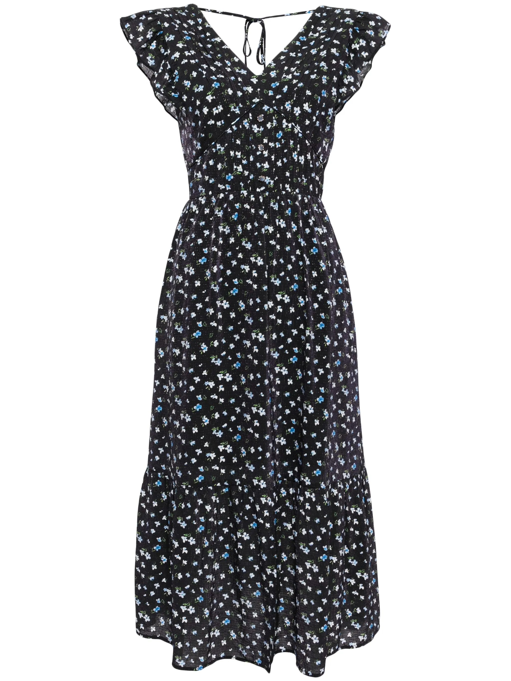 

Платье миди с цветочным принтом B+Ab, синий