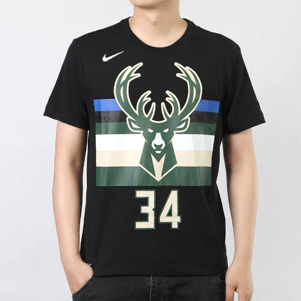 Футболка nba 19-20 milwaukee bucks antetokounmpo tee black Nike, черный — фото 3
