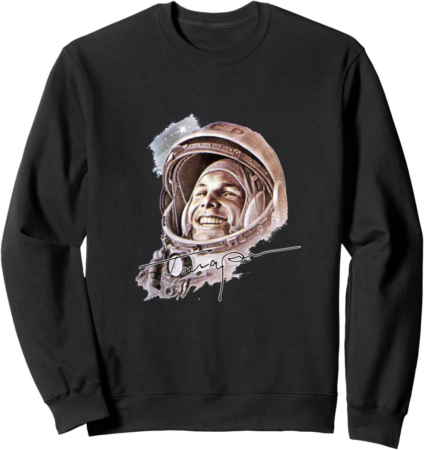 

Толстовка с изображением советского космонавта Юрия Гагарина Soviet Space Program, черный