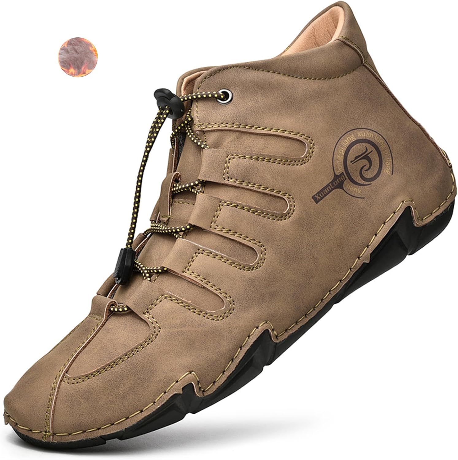 

Мужские итальянские высокие ботинки Lossarye из натуральной кожи, ручной работы, повседневные, легкие, водонепроницаемые, для походов, слипоны, ботинки-чукка, нескользящие, для активного отдыха, хаки