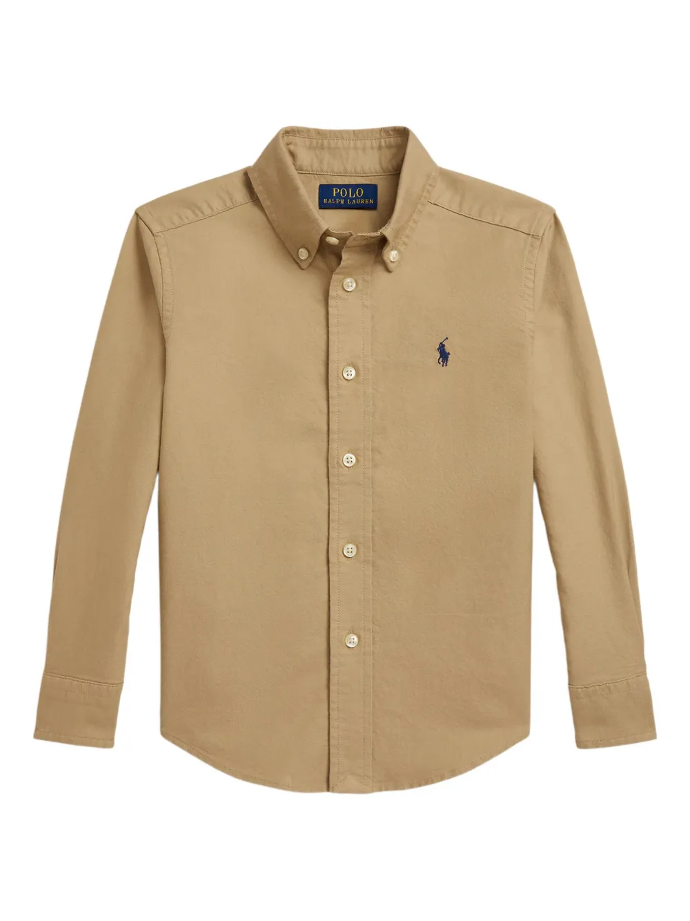 

Рубашка из хлопка Оксфорд POLO RALPH LAUREN KIDS, нейтральный