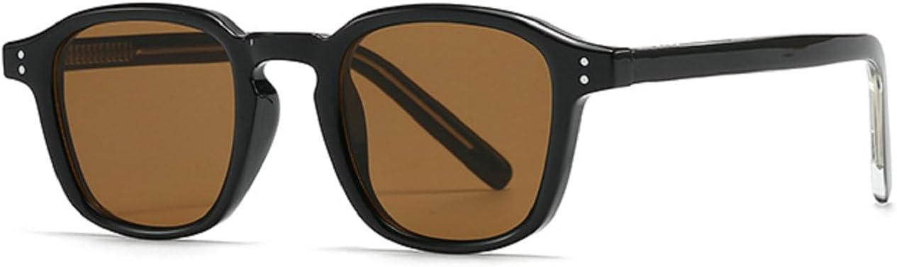 

Винтажные квадратные солнцезащитные очки для женщин и мужчин, 2024 год, роскошные модные классические солнцезащитные очки для мужчин и женщин, модель 28003 Melrose, Black Tea