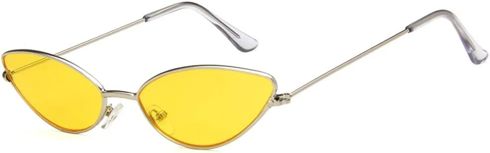 

Солнцезащитные очки Shiratori унисекс, модные, золотисто-красные, для отдыха, треугольные, неполяризованные, с защитой от УФ-излучения UV400, Silver Yellow