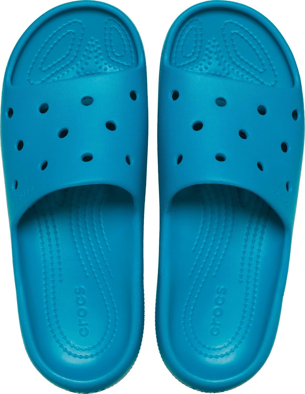 Сандалии Crocs Unisex-Adult Classic Slide V2, Turbo Teal — фото 3