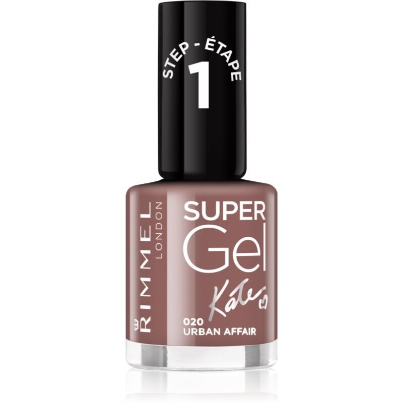

Гибридный лак для ногтей Rimmel Super Gel By Kate без использования УФ/LED абажура 020 Urban Affair 12 мл