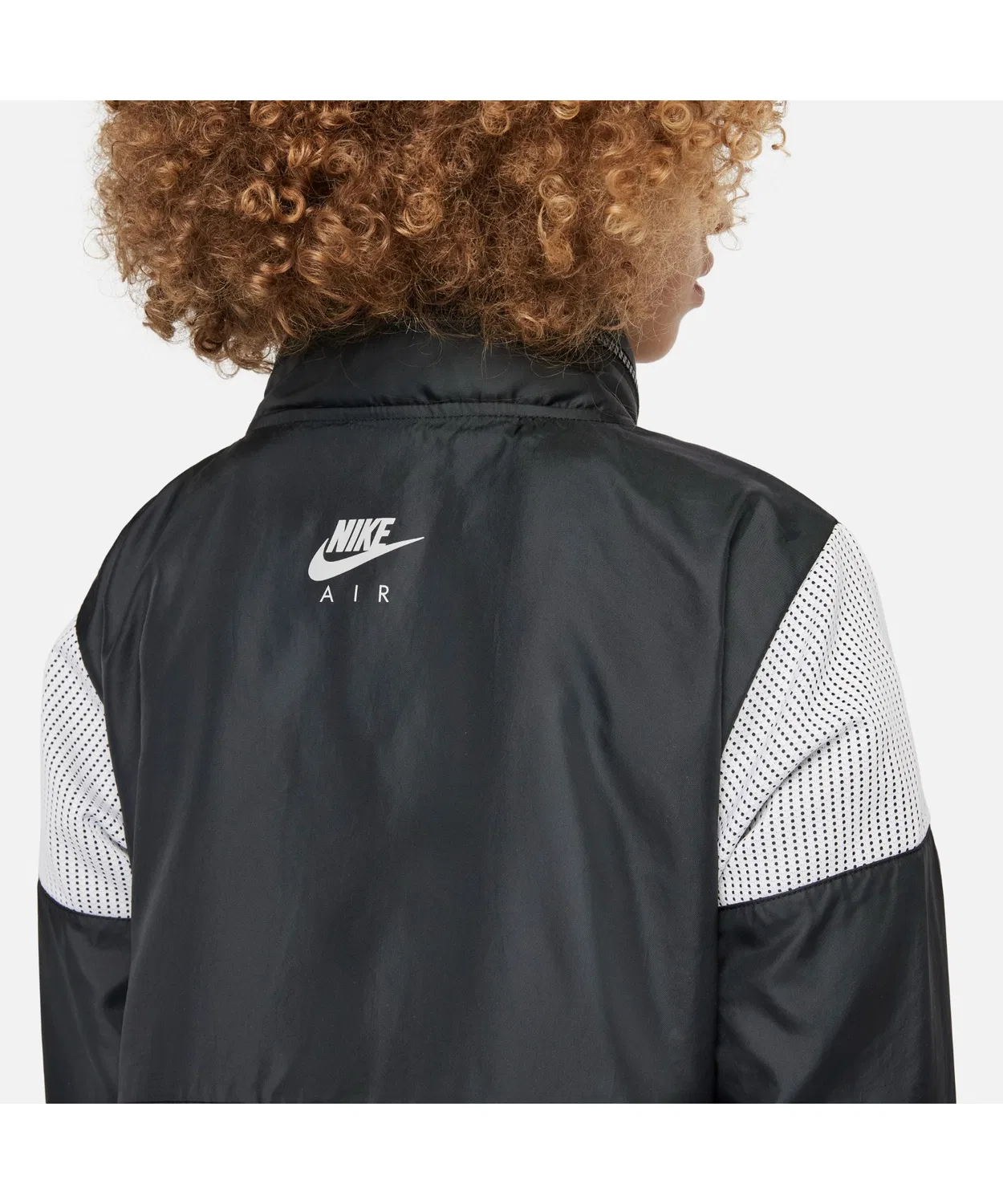 Куртка Nike Air Woven Hoodie для девочек, чёрная — фото 3