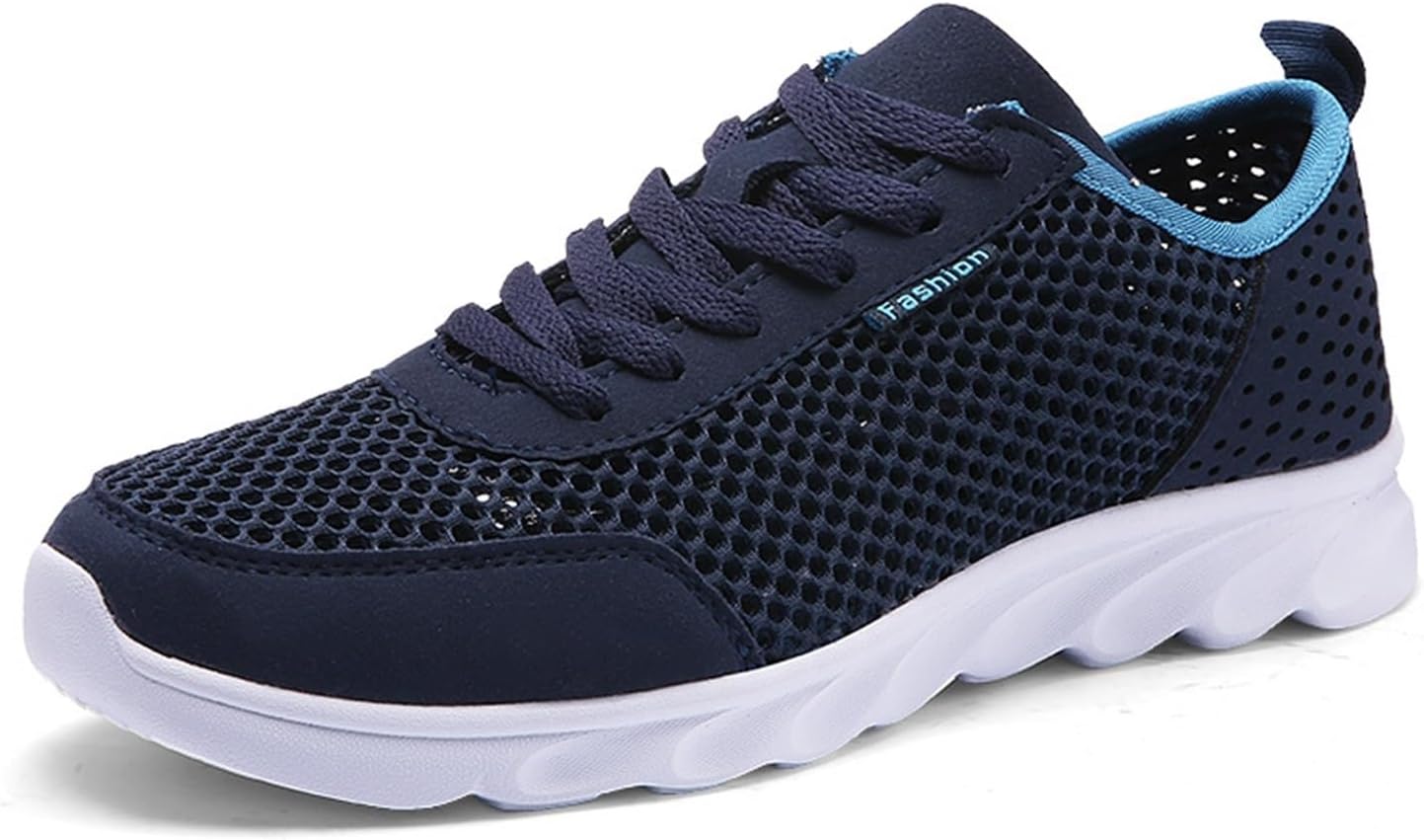 

Мужские удобные прогулочные кроссовки DMGYCK с широкой посадкой, легкие, дышащие, модные, противоскользящие, синий