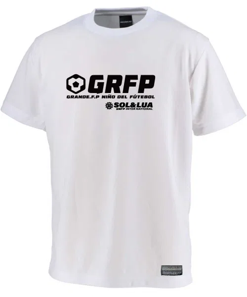 Детская футболка GRANDE FOOTBALL PRODUCTS SOL&LUA из полиэстера бело-чёрная