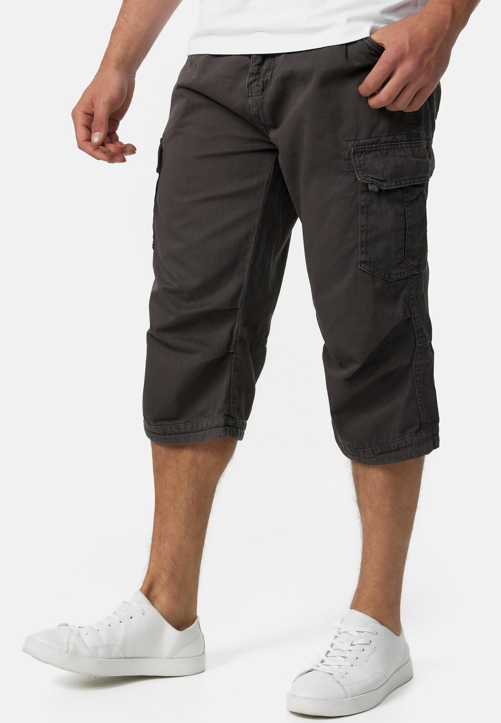 

Шорты MIT GÜRTEL NICOLAS INDICODE JEANS, цвет dark grey