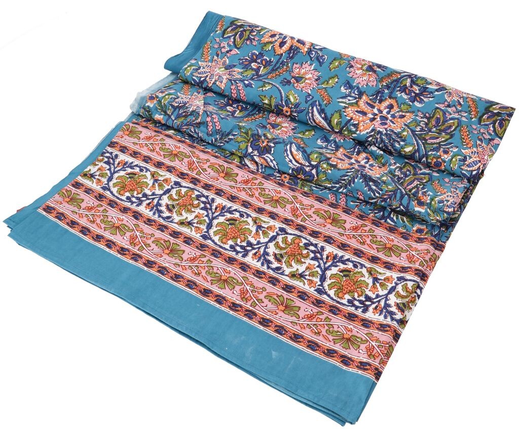 

Покрывало с блочным принтом, покрывало на кровать и диван, настенная подвеска ручной работы, настенная ткань - дизайн 27, красный, хлопок, размер: одинарный 150*200 см Guru-Shop