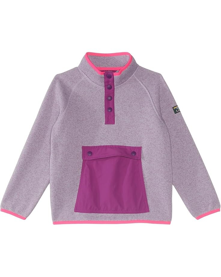 

Свитер L.L.Bean Bean Sweater Fleece Half-Snap, цвет Lavender Ice