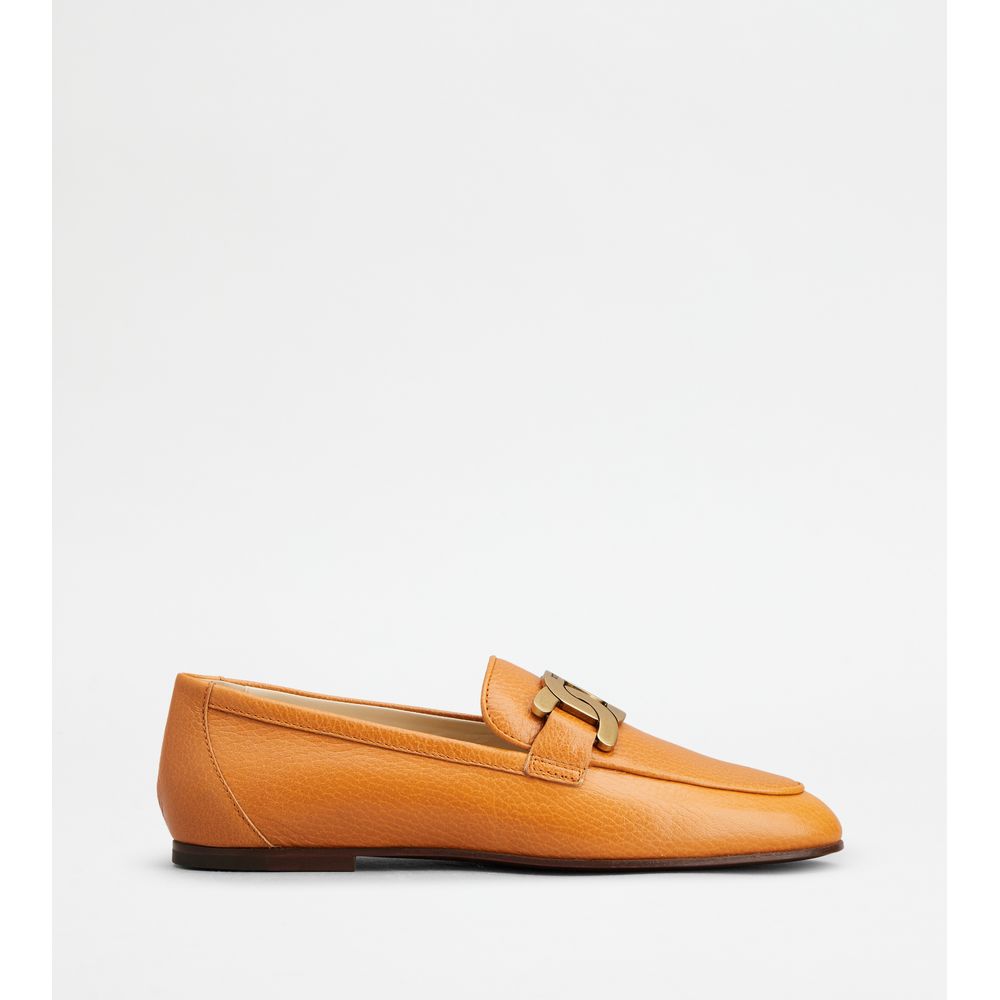 Кожаные лоферы Kate TOD's, оранжевый