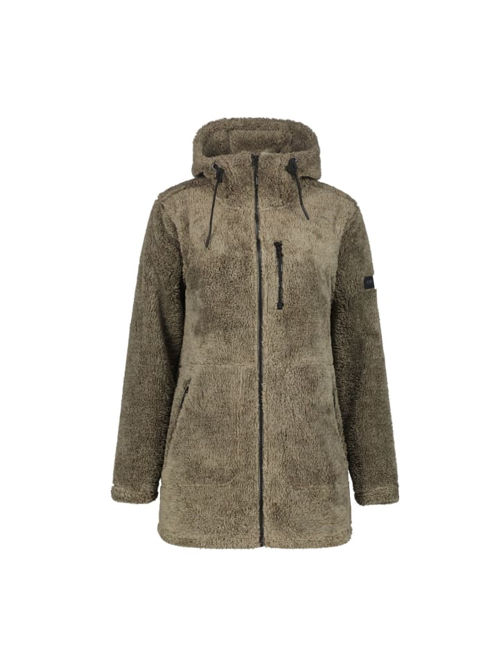 

Флисовая куртка плюшевого принта Chelles антично-зеленого цвета Icepeak