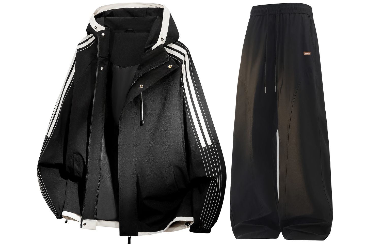 

Ветровка и брюки Unisex WARRIOR, flare night черный top+черный fleece-lined pants