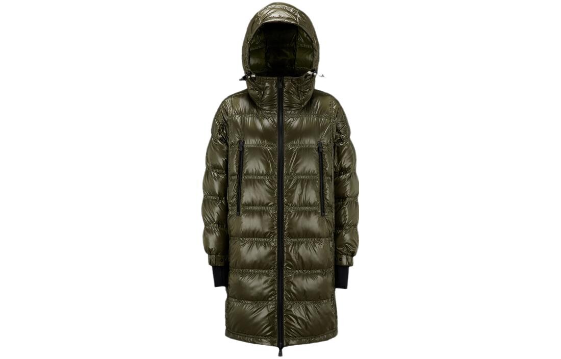 

Пуховик женский темно-зеленый Moncler