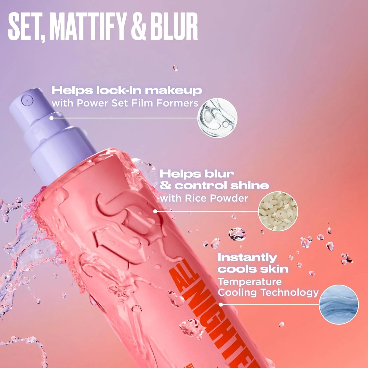 Urban Decay Naked Shaped Cool Palette и Matte Setting Spray Travel Bundle - универсальные нейтральные оттенки и All Nighter Waterproof Setting Spray (30 мл) для стойкого макияжа глаз и лица — фото 4