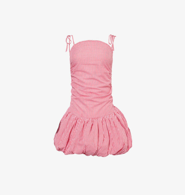 

Мини-Платье Alexa из хлопкового поплина в горошек Amy Lynn, красный