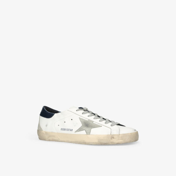 Кожаные низкие кеды Superstar с аппликацией в виде звезд Golden Goose, белый — фото 3