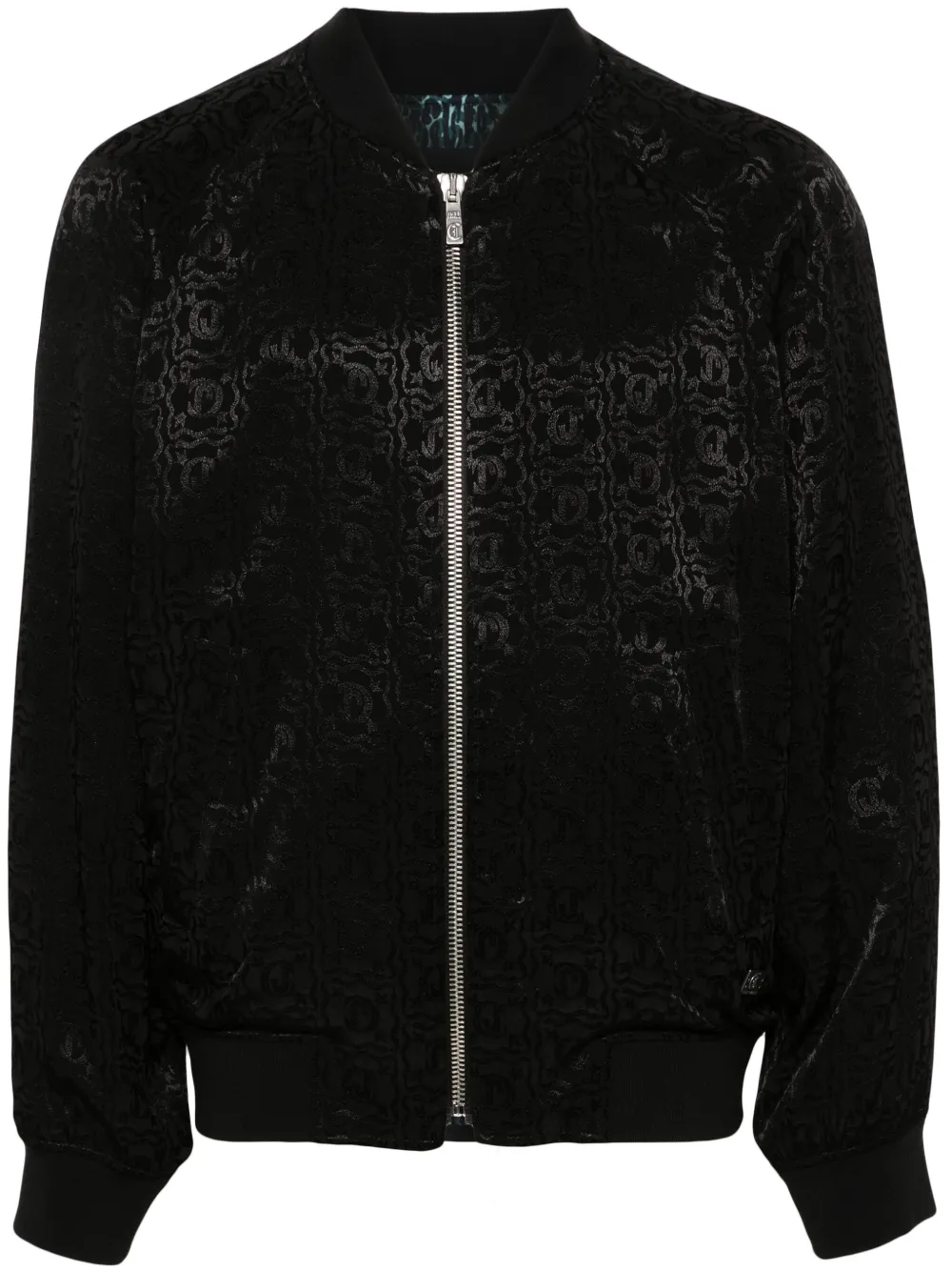 

Бомбер с логотипом Just Cavalli, черный