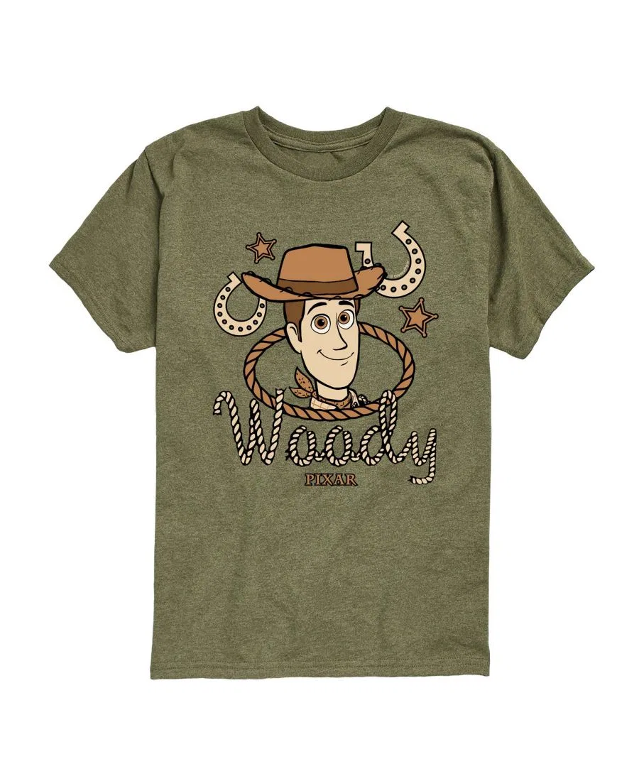 Детская футболка с коротким рукавом, размер 8-20 Toy Story, зеленый