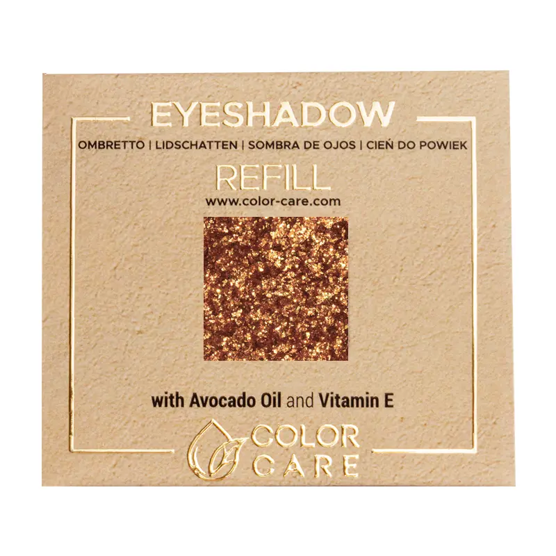 

Тени для век с веганскими блестками - тейлор 034 Color Care Glitter - Brown Golden, 2 гр