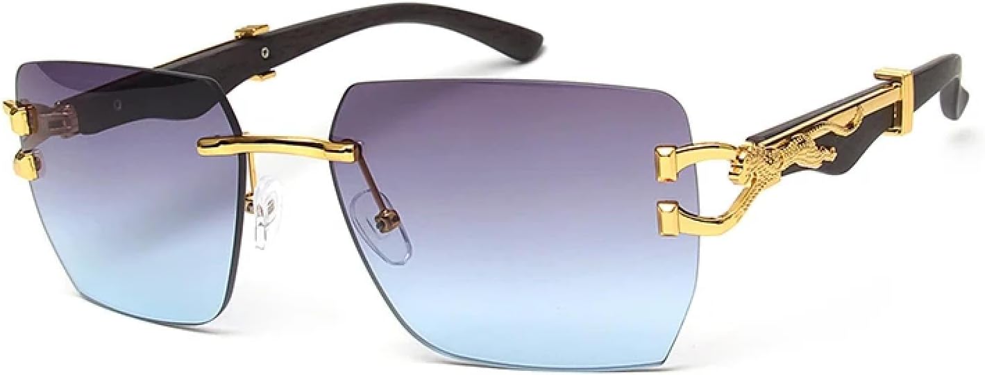 

Солнцезащитные очки с защитой от УФ-излучения UV400 | Без оправы, увеличенные, с двойной перемычкой и градиентным переходом | Для женщин и мужчин, для занятий спортом на открытом воздухе и вождения DSVIGF, C2