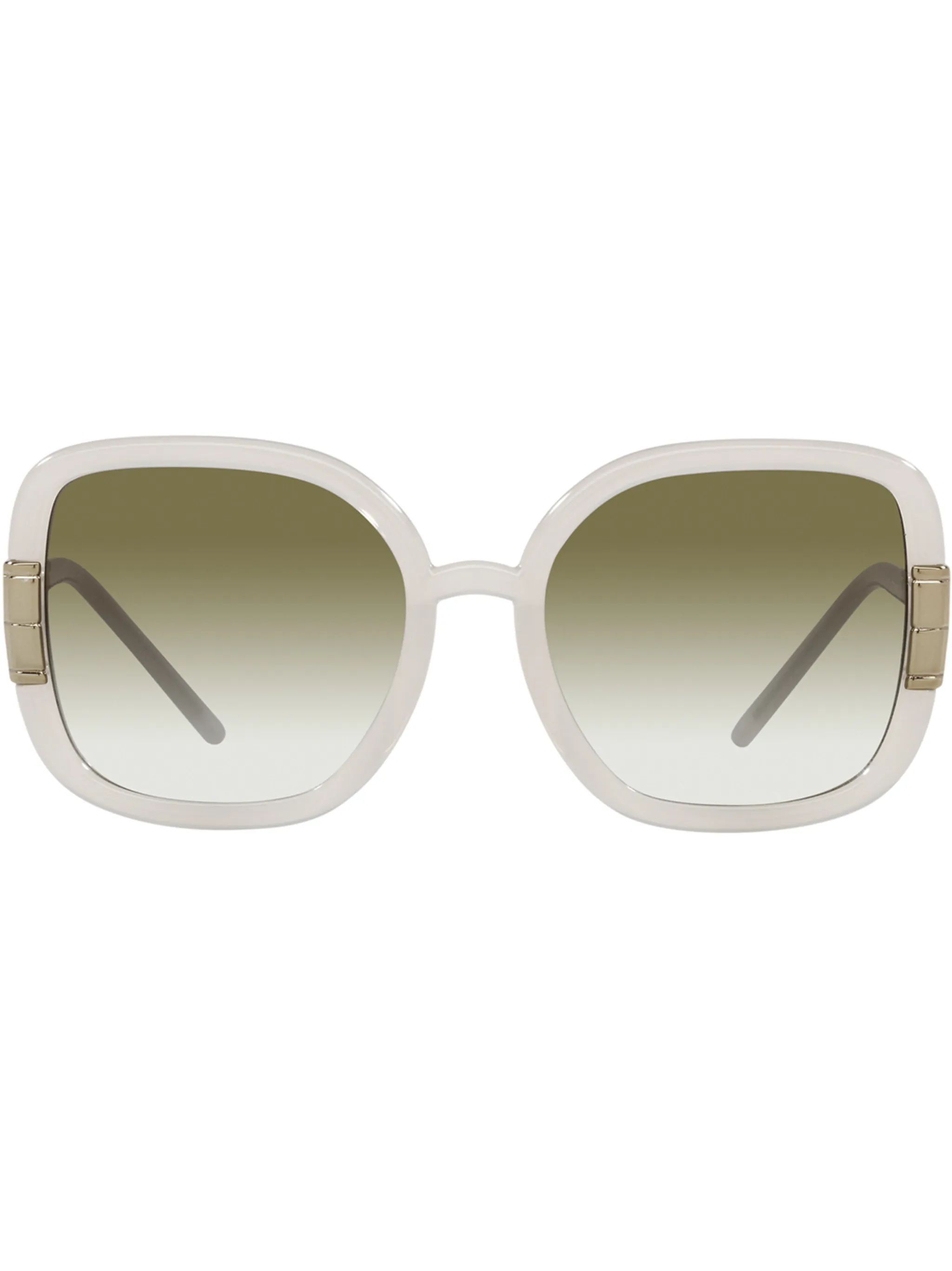 

Солнцезащитные очки в массивной оправе с логотипом Tory Burch, белый