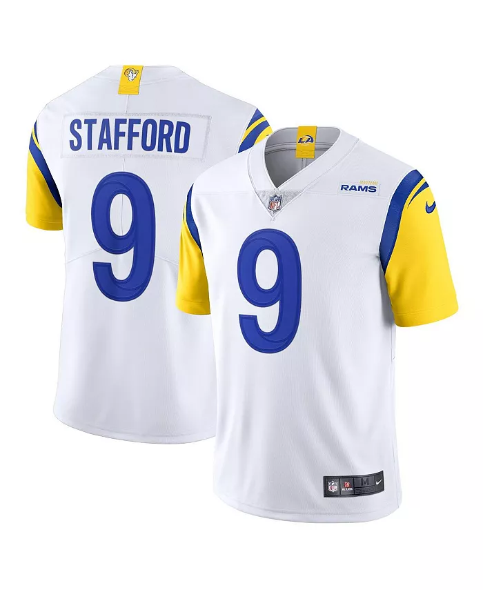 

Мужская джерси Los Angeles Rams Vapor Limited Мэттью Стаффорд в цвете Bone Nike, белый