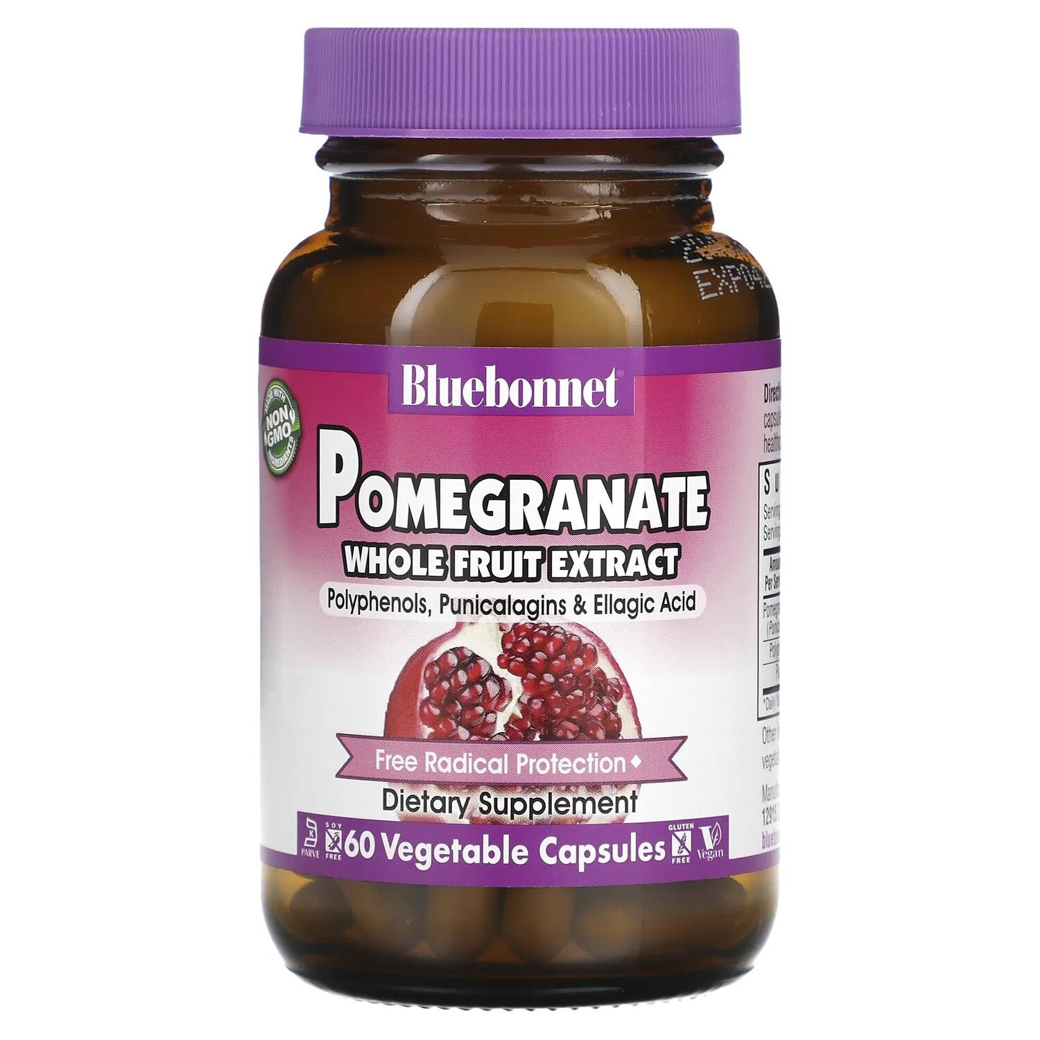 

Bluebonnet Nutrition Экстракт цельных плодов граната 60 капсул