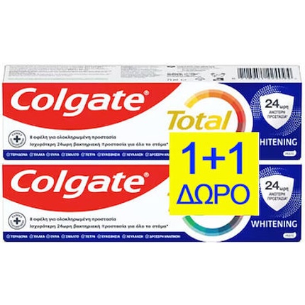 

Зубная паста Total Whitening для 24-часовой защиты от бактерий 11 Colgate