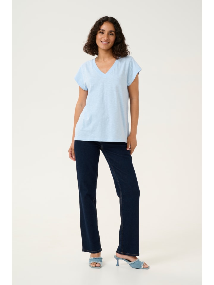 

CULTURE Футболка CUbiana прямого кроя, кашемирово-синего цвета