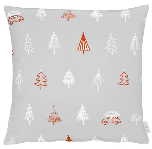 

Декоративная подушка Apelt Winterwelt Typ F, 48x10x48 см цвет grau/rot