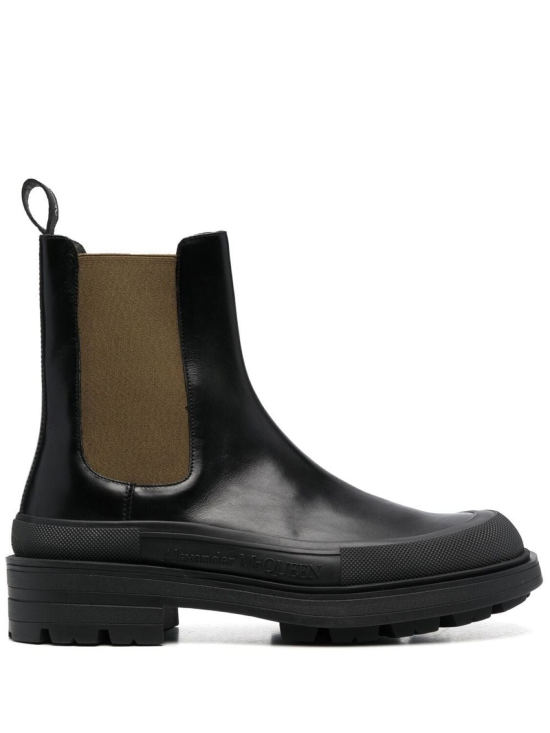 

Alexander McQueen leather Chelsea boots, черный