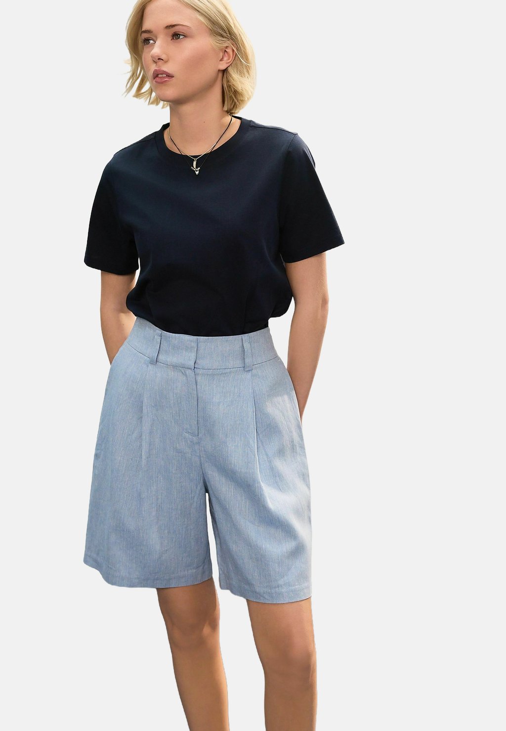 

Шорты RICH TEXTURED CHAMBRAY Next, синий