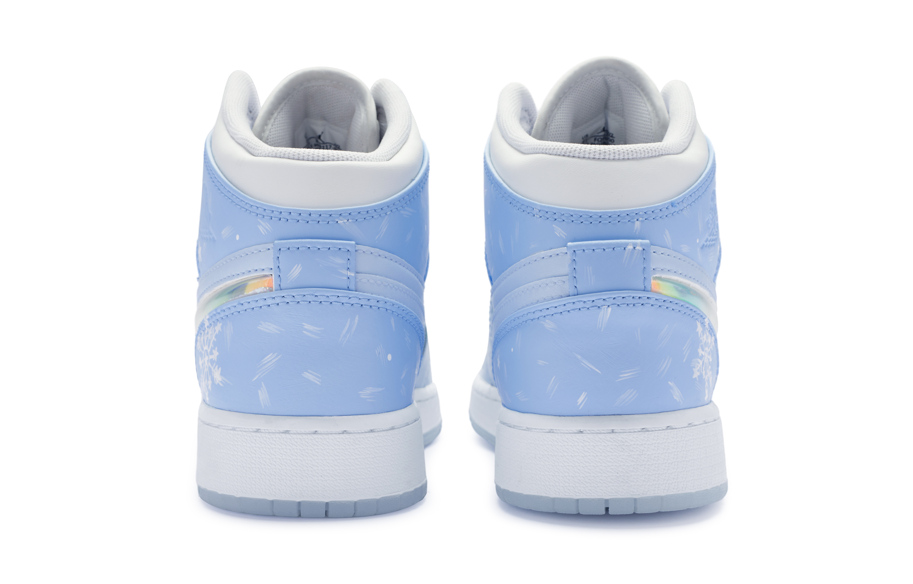 

Кроссовки Air JORDAN 1 Vintage Basketball Shoes Women's Mid-Top White Blue