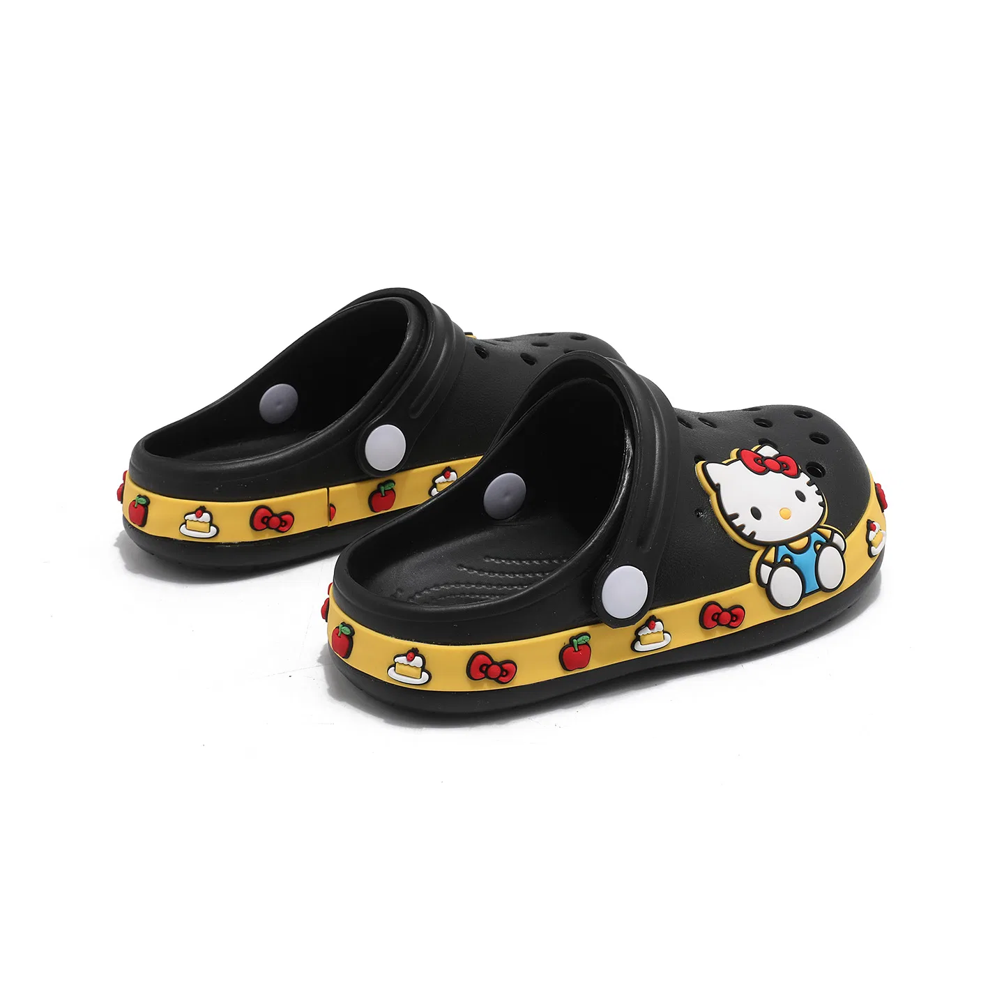 Детские сабо Sanrio Hello Kitty EVA нескользящие дышащие черные — фото 3