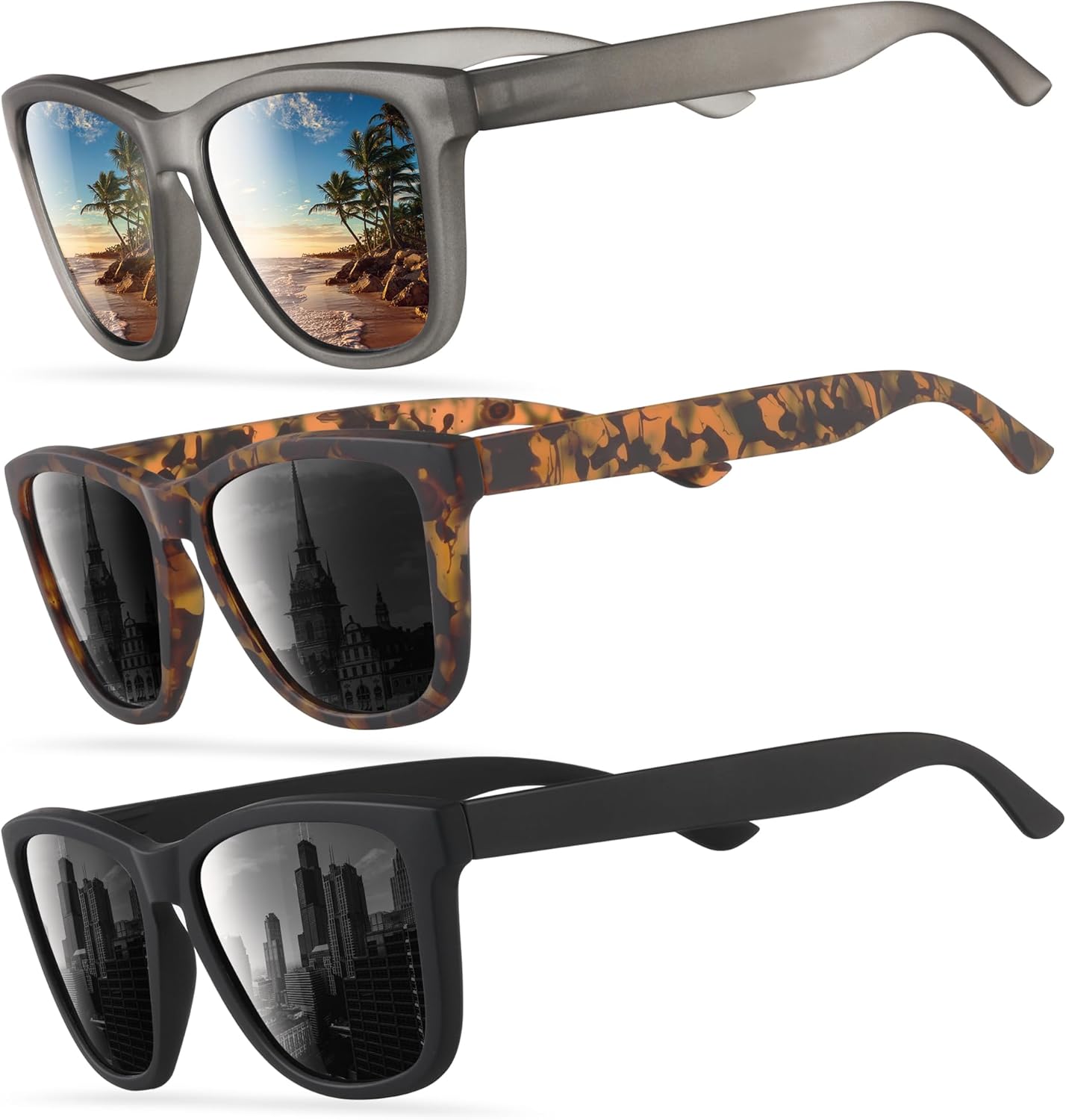 

Поляризованные солнцезащитные очки для женщин, модные, классические, в стиле ретро, ​​женские солнцезащитные очки для мужчин, очки для вождения, защита от УФ-излучения kunchu, Newsandblackb+hbb+tgreybai