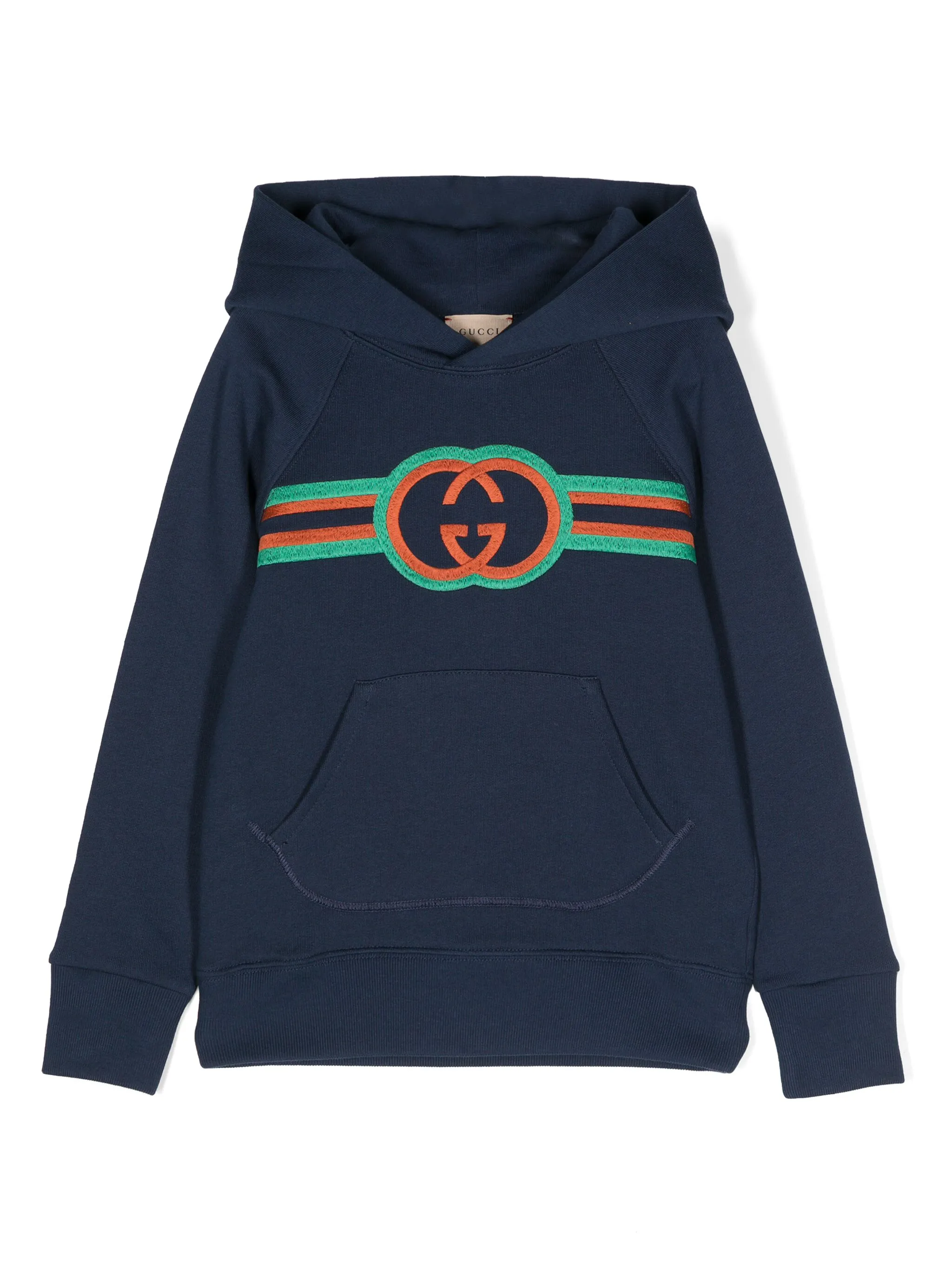 

Толстовка с логотипом Interlocking G Gucci Kids, синий