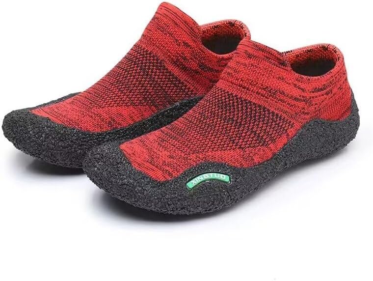 

Мужские и женские легкие модные водные туфли для пляжа, дайвинга, рыбалки и водного спорта Zonkacen, красный