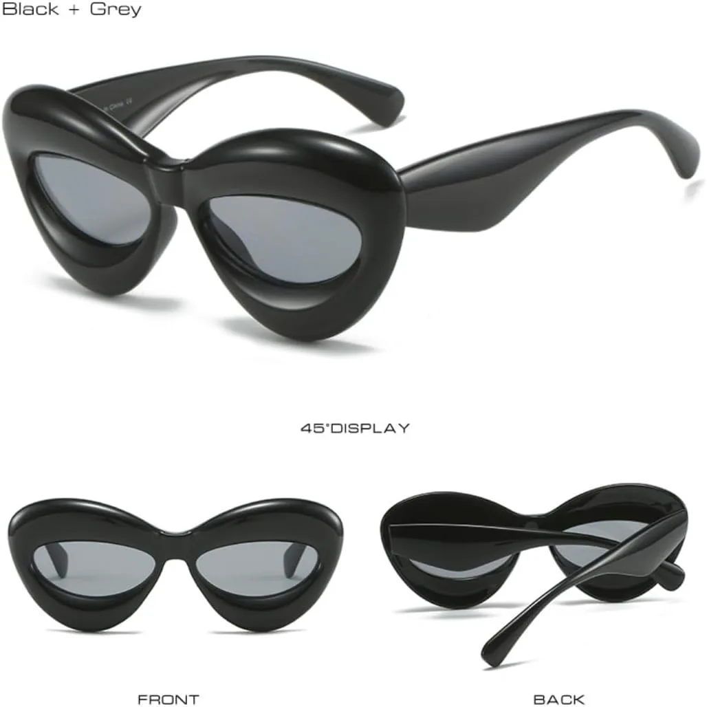 

Ретро-солнцезащитные очки «кошачий глаз» ярких цветов для женщин, модные овальные линзы, защита от УФ-излучения UV400 для мужчин, желто-розовые UUPTTPL, Pink Grey