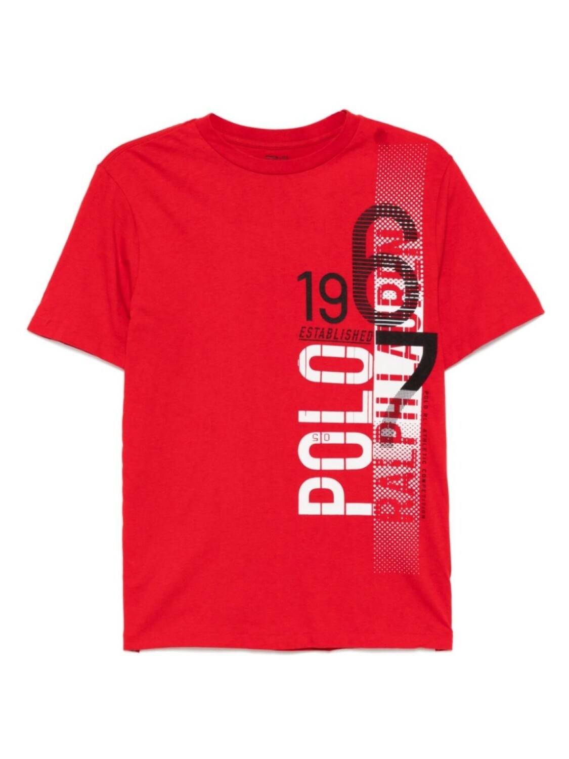 

POLO RALPH LAUREN KIDS футболка с графичным принтом, красный
