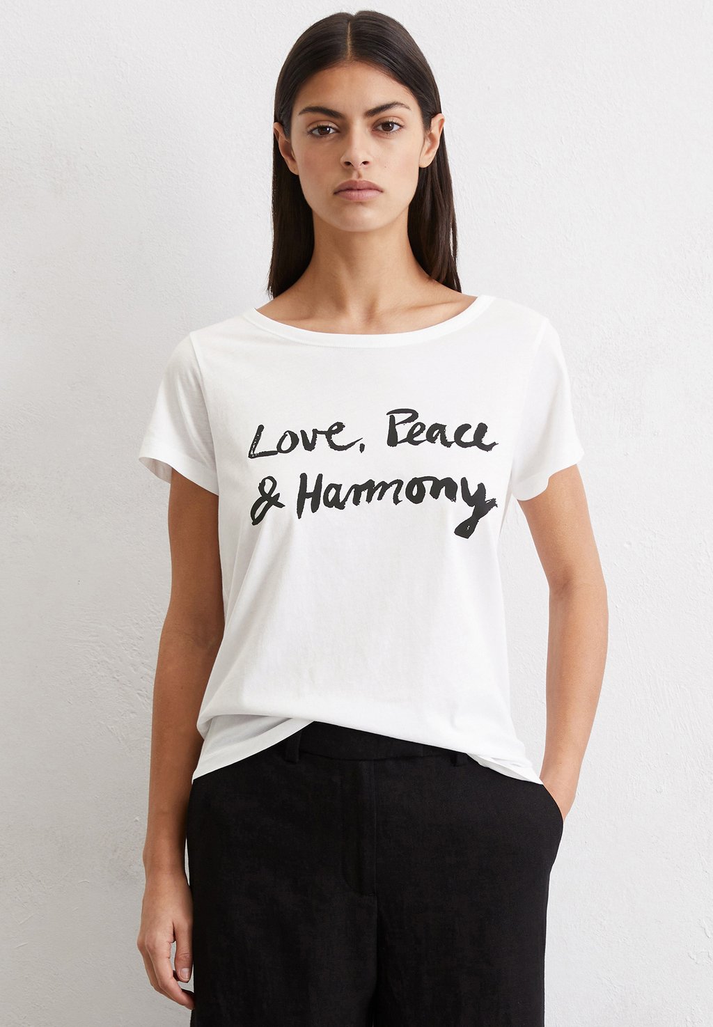 

Футболка с принтом REGULAR LEICHTEM Marc O'Polo, молочный