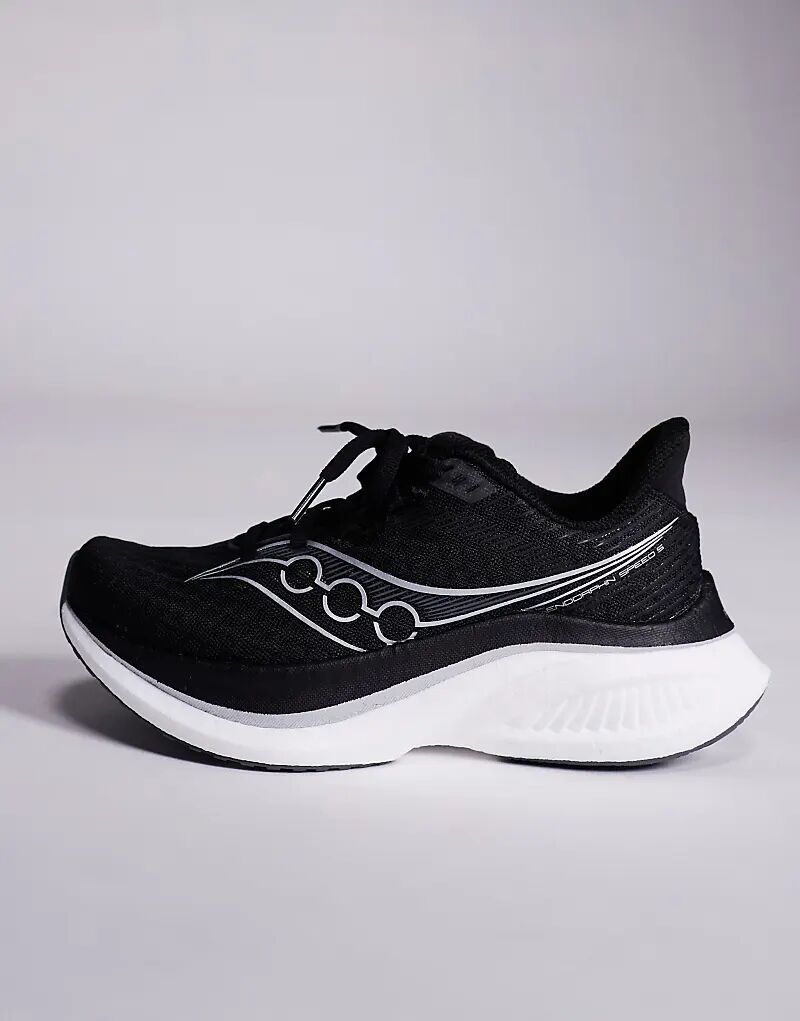 Кроссовки для бега Saucony Endorphin Speed ​​5 в черно-белом цвете — фото 2
